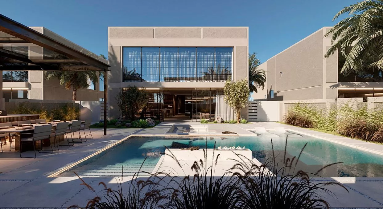 Nature's Canvas in Modern Villa Landscape Design