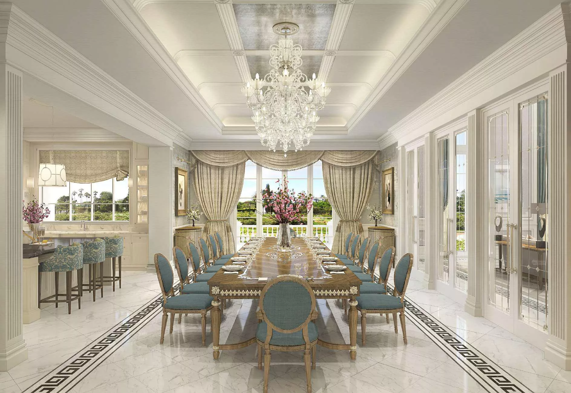 عوامل أساسية لتصميم غرفة طعام فاخرة ومبهرة