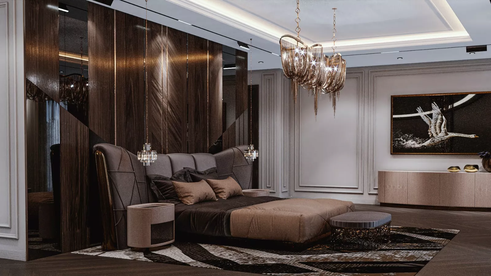 اتجاهات أنيقة وفاخرة لغرف النوم ٢٠٢٢