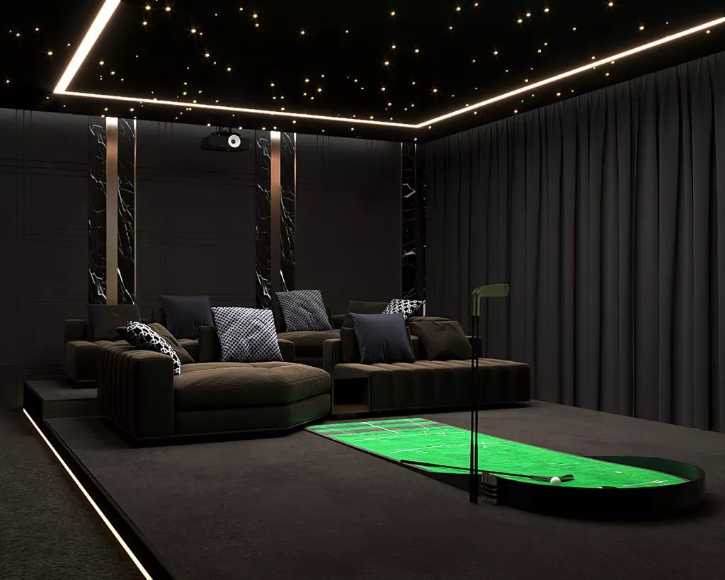 تصاميم مسارح منزلية فاخرة لتجربة سينمائية مثالية