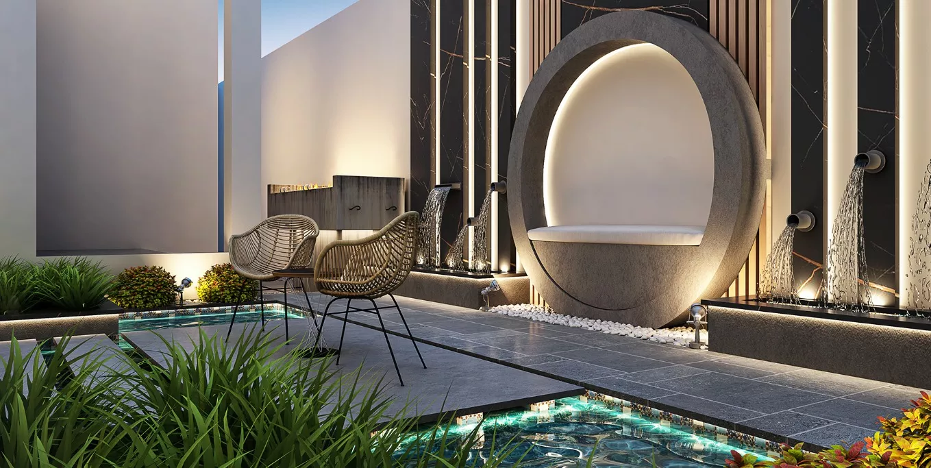 ارتقِ بتصميم حدائق الفلل وتجربة المساحات الخارجية