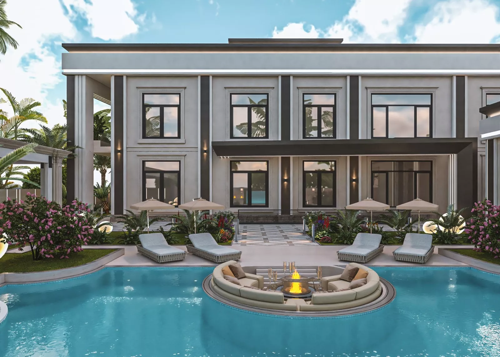 تصاميم مسابح فاخرة ومعاصرة