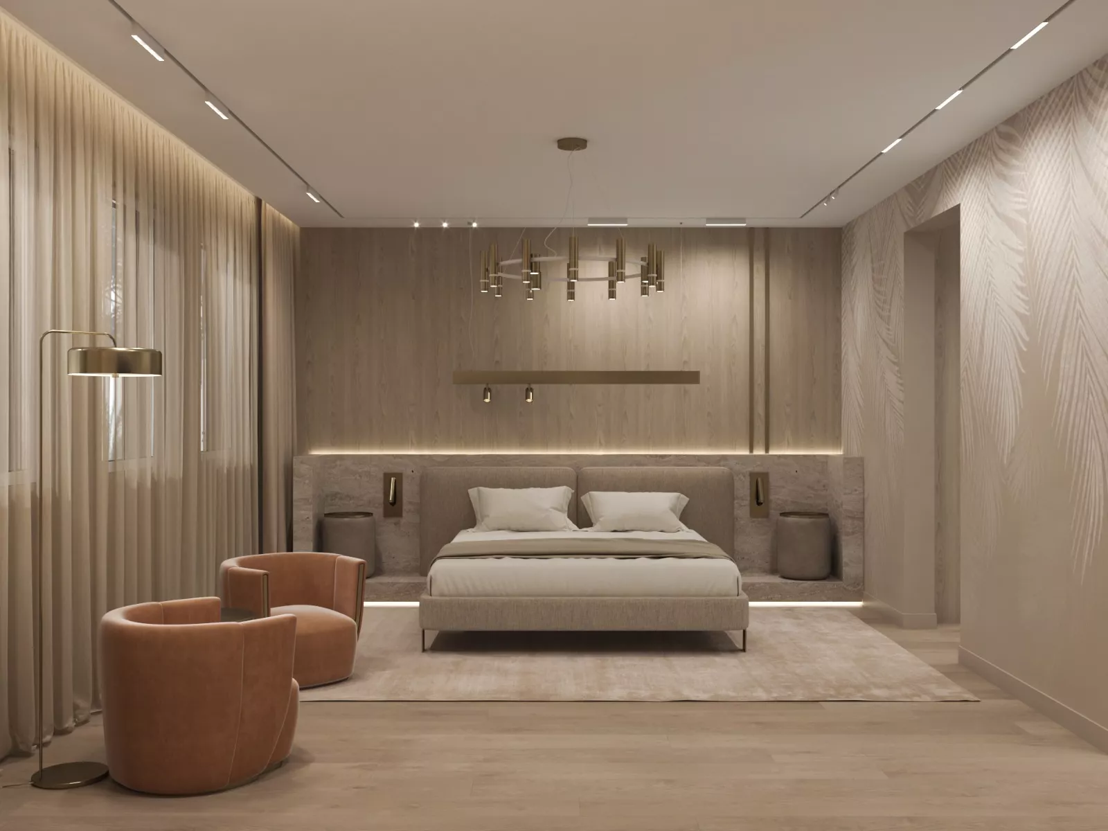 Crafting a Captivating Focal Point in a Modern Bedroom