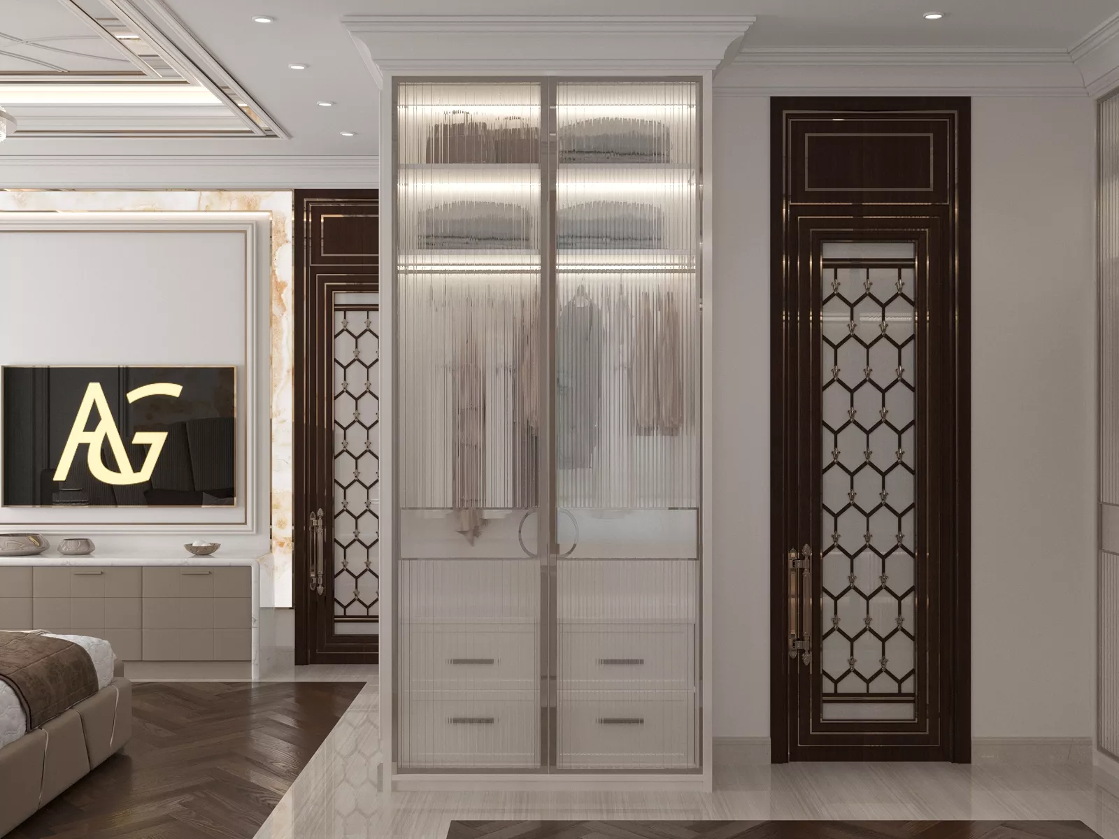 Closets for Luxury Bedroom Interior Design