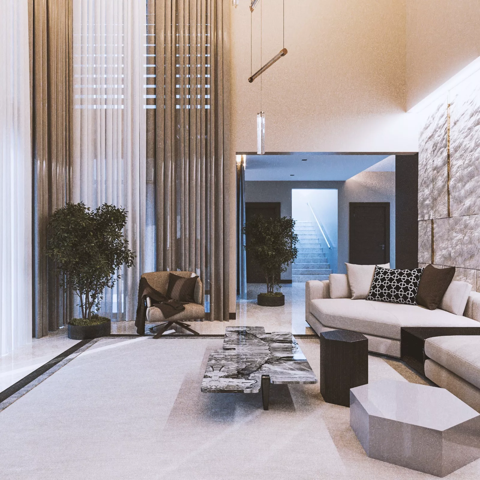 High Ceiling for Luxury Interior Design