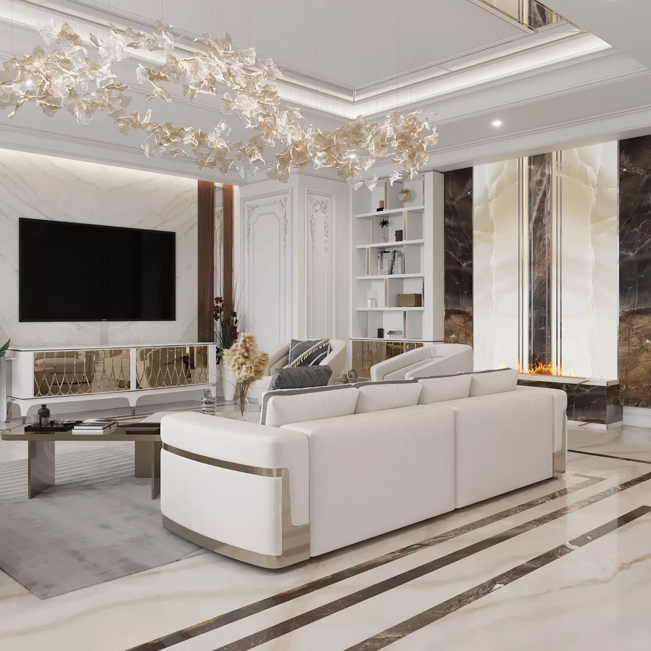 Lighting Fixtures for Luxury Living Room