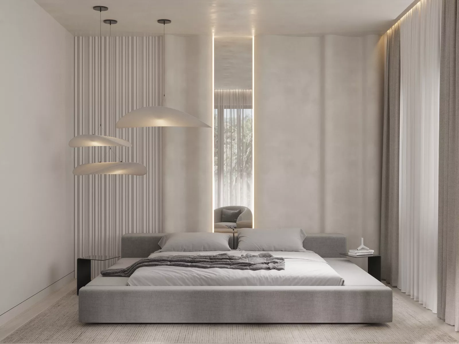 Modern Bed Frame for Luxury Bedroom Interior Design