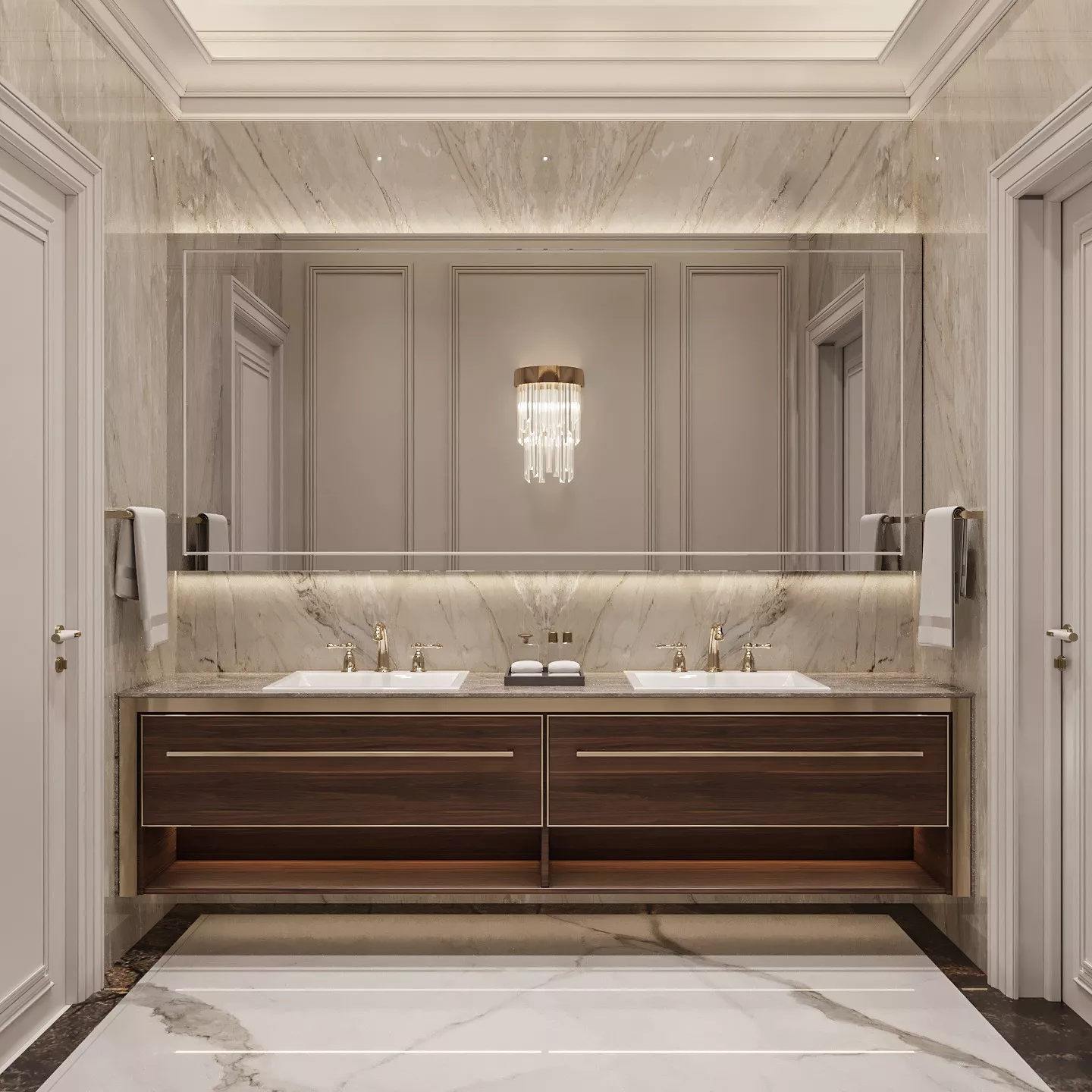 His-and-Her Bathroom Sinks for a Luxury Bathroom Style