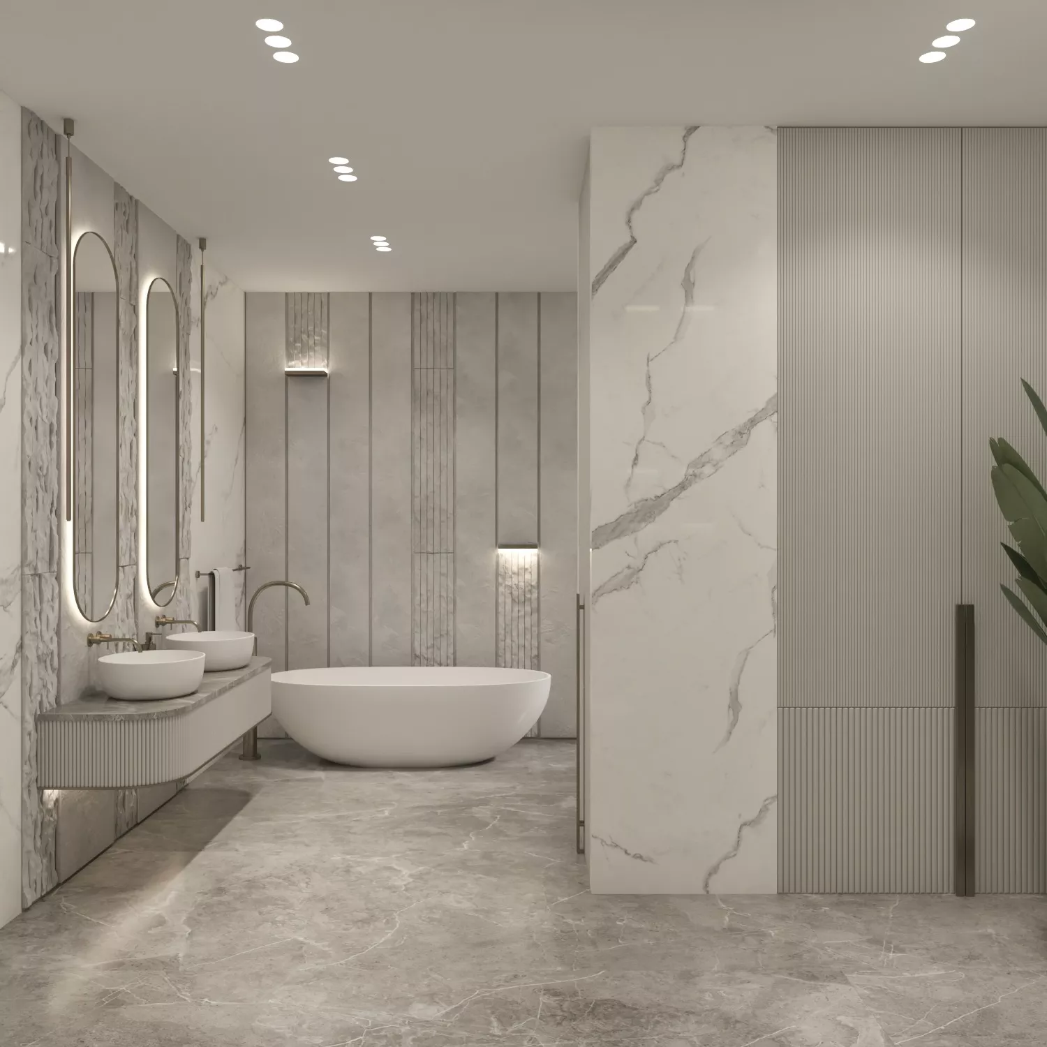 Space Planning for Luxury Bathroom Interior Design
