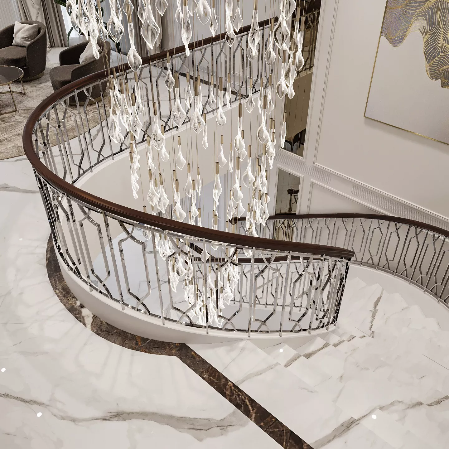 Discover the Epitome of Elegance with The Antonovich Group's Luxury Home Staircase Service