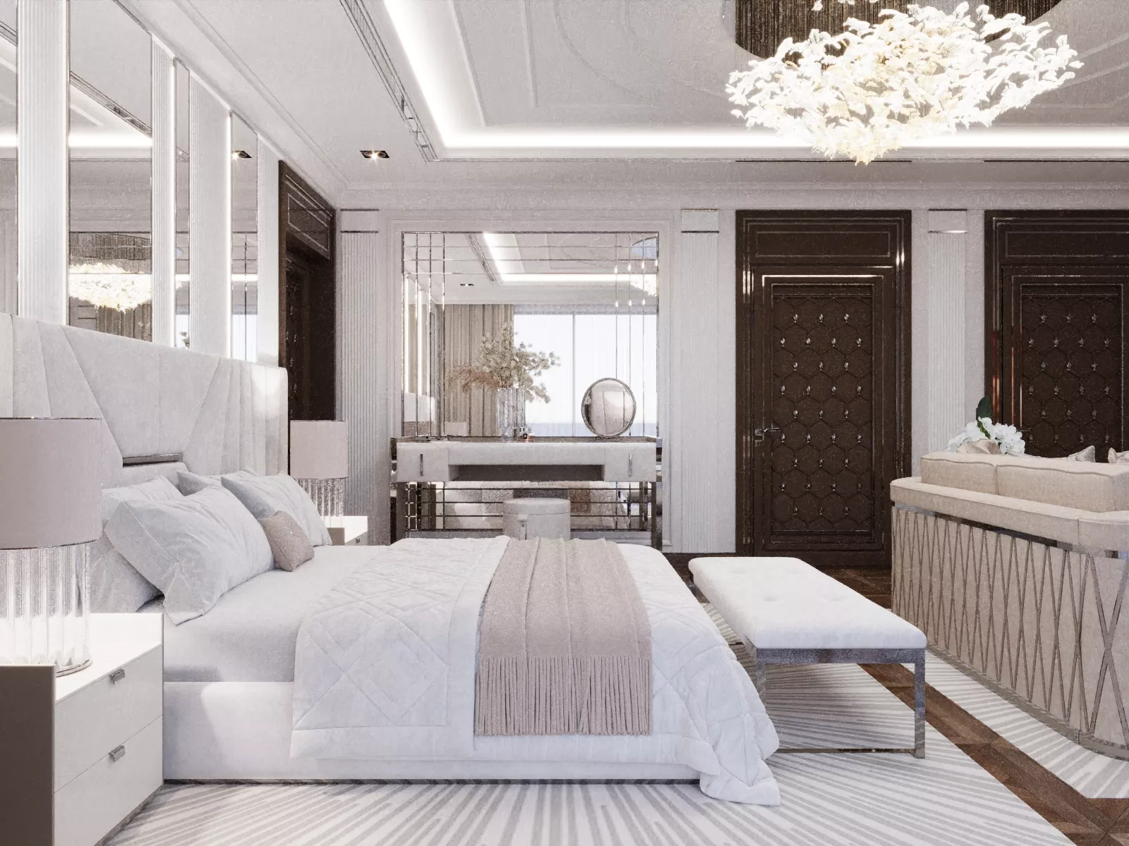 Bedroom Benches for Luxury Bedroom Interior Design