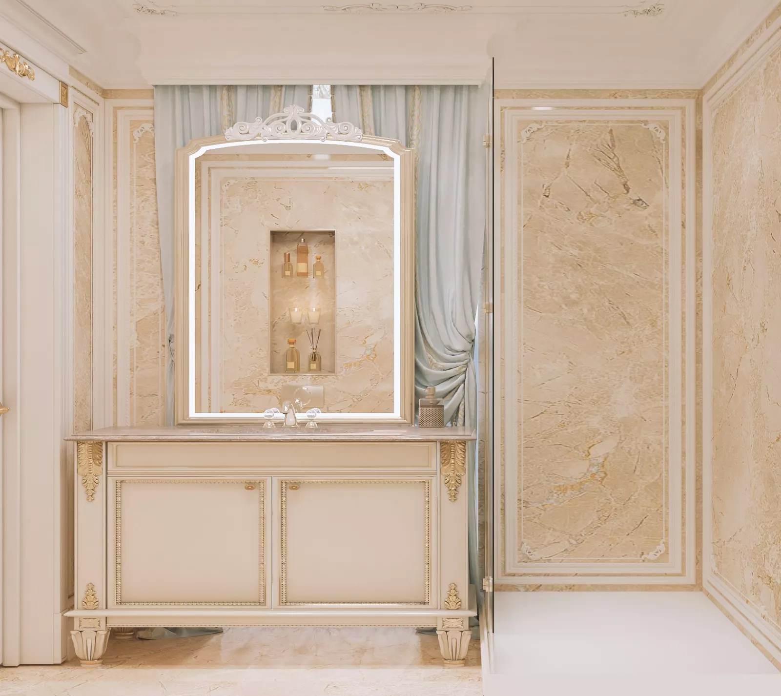 The Timeless Allure of Classic Bathroom Interior Design by The Antonovich Group