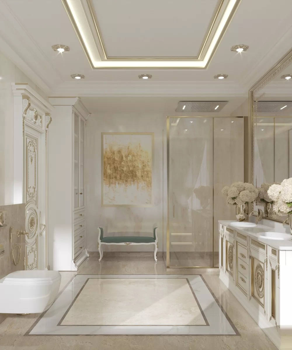 Luxury Vintage Bathroom Interior Design