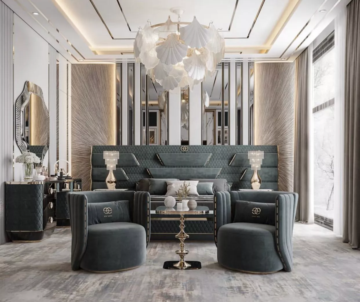 The Anatomy of a Stunning Bedroom Interior Design by The Antonovich Group