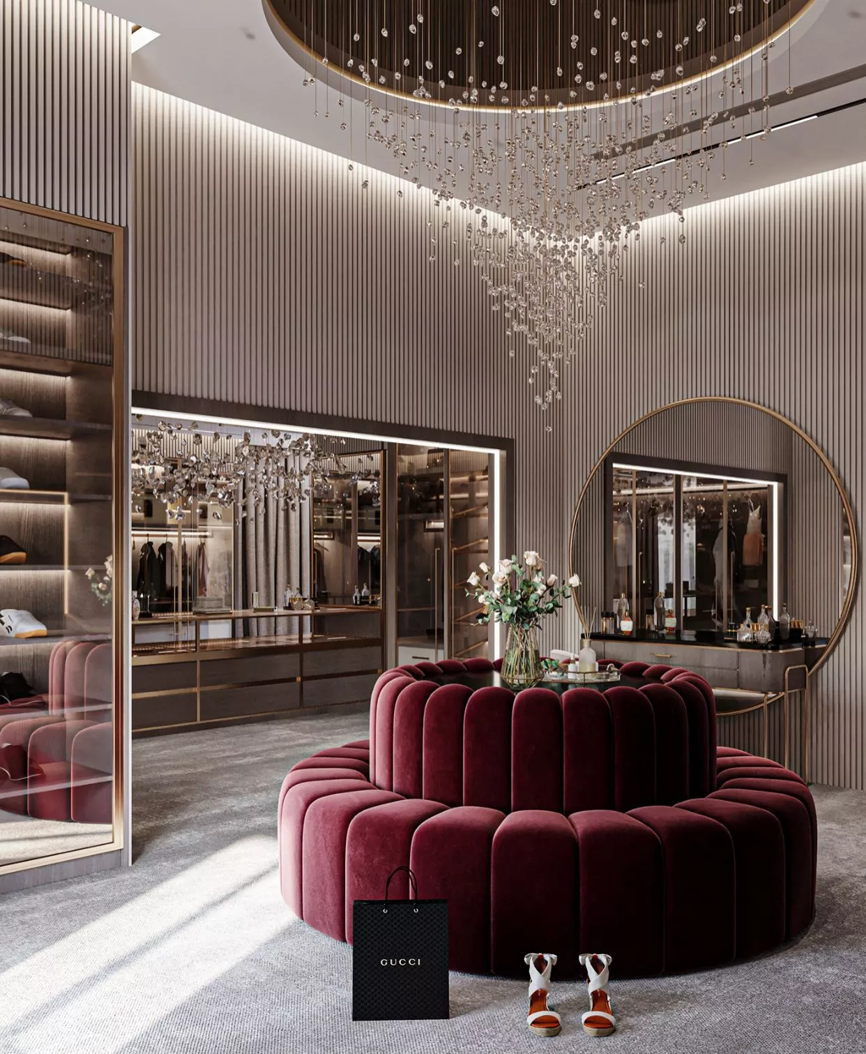 Master Dressing Room Elegance Interior Design and Joinery Solutions