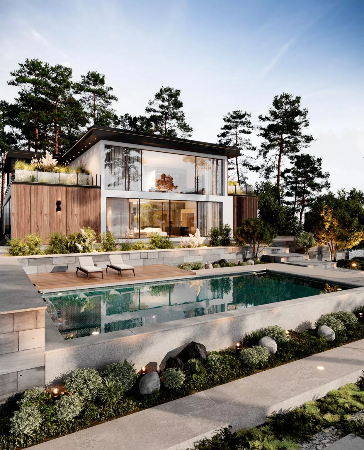 Embrace Modern Paradise Exterior & Landscape Solution