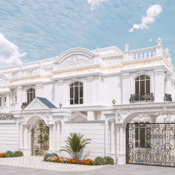Exterior Design Excellence: Al Barsha 2 Villa's Classic Transformation by Antonovich Group