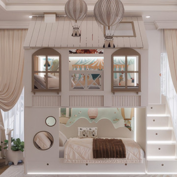 Modern Aesthetic Kids' Bedroom Interior Design and Fit-Out