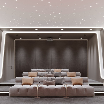 Modern Futuristic Home Cinema Design and Fit-out