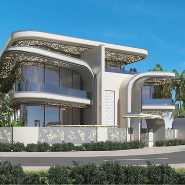 Modern Futuristic Villa Architecture: Antonovich Group's Vision at Bulgari Residence Jumeirah Island Dubai