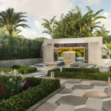 Landscape Design Execution for a Luxury Modern Villa