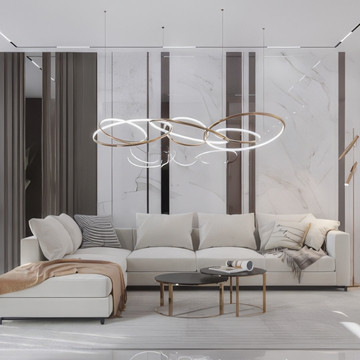 Modern Aesthetic Interior Design for Living by Antonovich Group