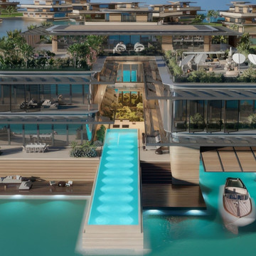 World Class Villa Exterior and Landscape Design Execution at World Island Dubai