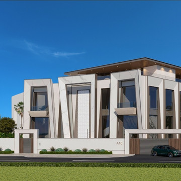 Luxury Modern Villa Exterior Design Architecture at Dubai Islands