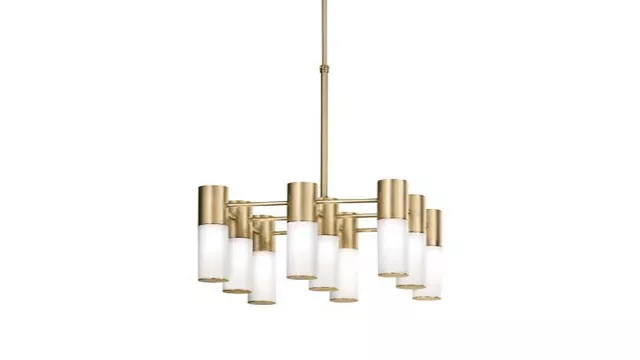 Elegant Design Chandelier with Natural Brass & Glass 2