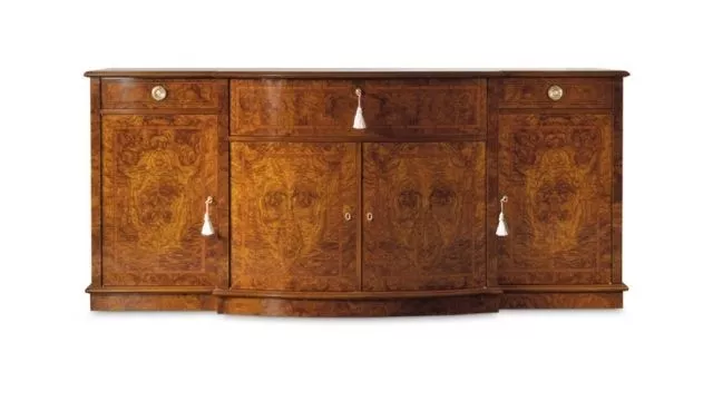 Classic design 4 doors olive ash-wood briar sideboard