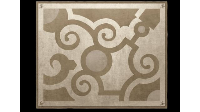 Elegant Design Carpet with Gold Accent