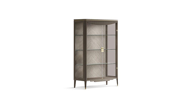 hinged doors glass cabinet