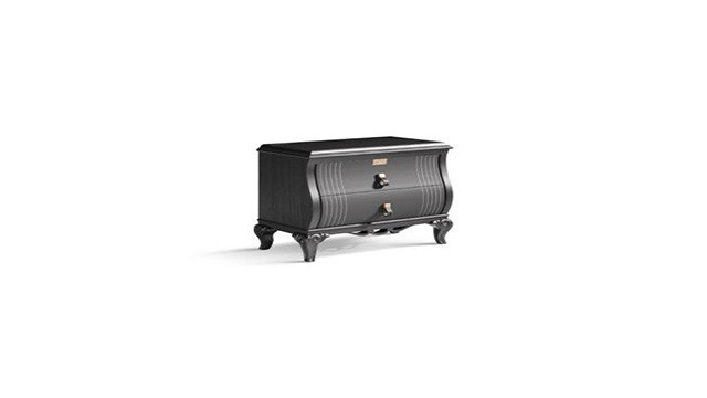 Elegant Dark Nightstand Drawers