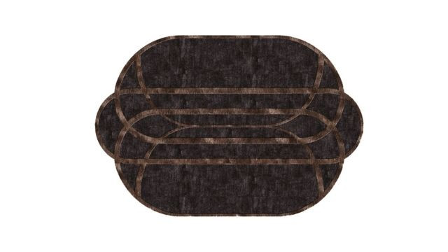 Stylish Design Dark Carpet