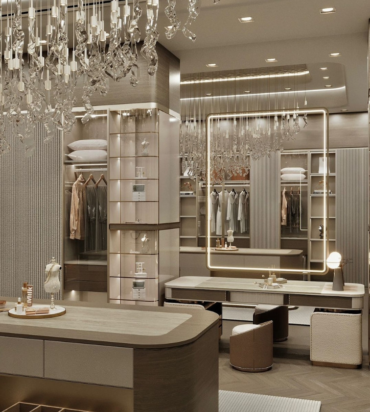 Elegant 3 Doors Wardrobe with Mirror