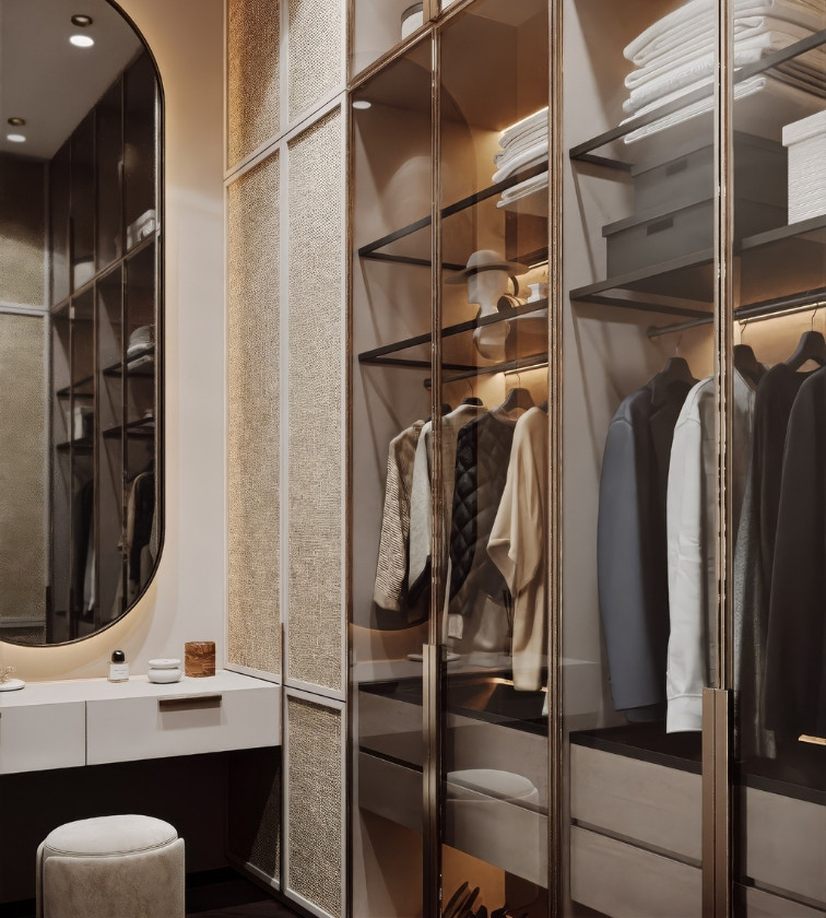 Classy Olive ash-wood briar dressing table