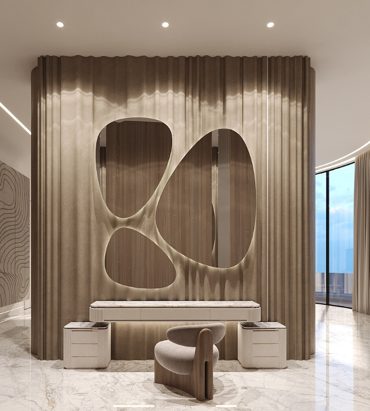 Luxury Drawer Toilette with Brass Insert