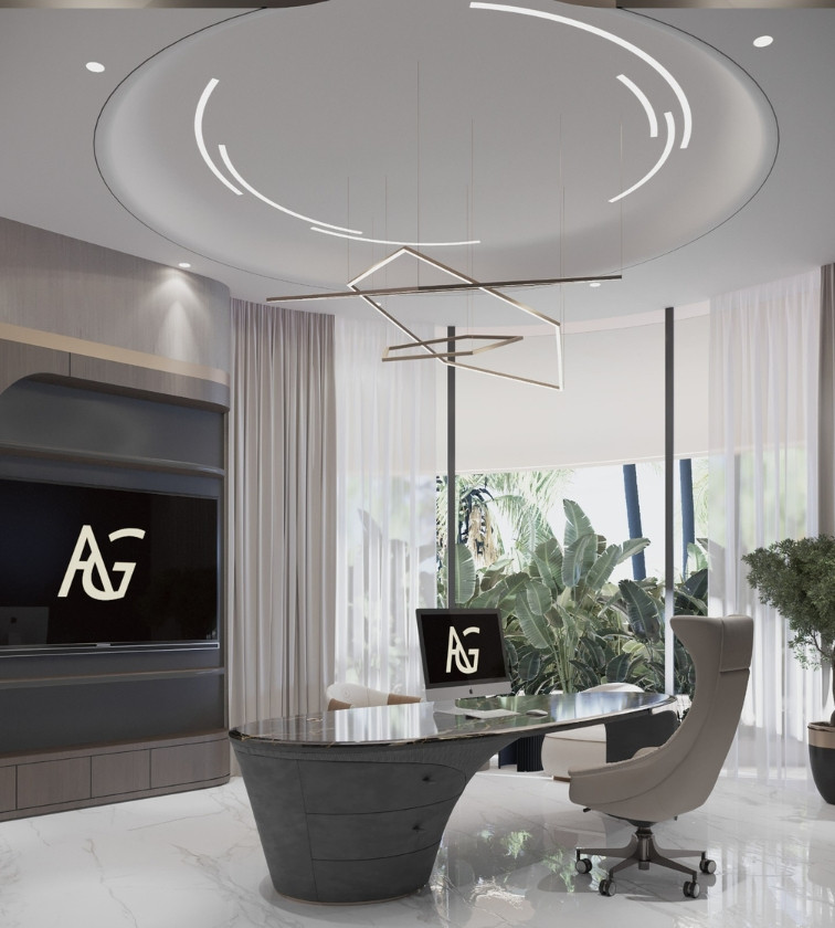 Luxury Design Swivel Armchair with chrome base